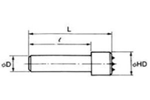 drawing of multiple point diamond dresser