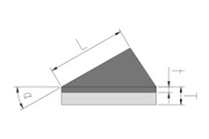 triangle pcd blanks