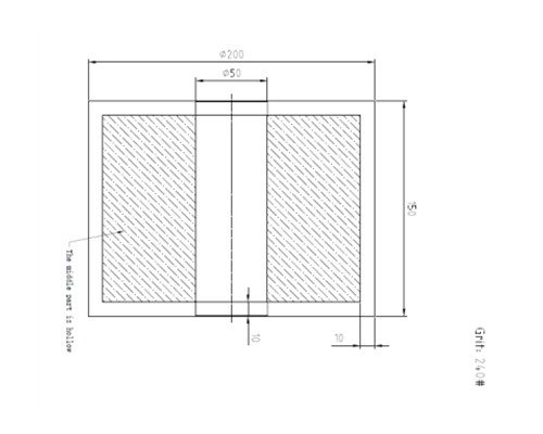 drawing of diamond grinding wheel