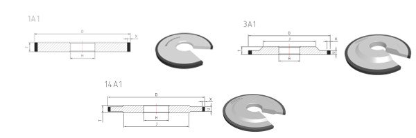 drawing of flute grinding wheel