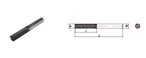drawings of multi-flute end mills