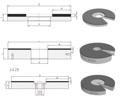 drawing of grinding disc