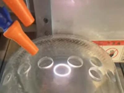 laser drilling optical glass