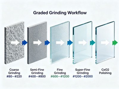 Fused Silica grinding work flow